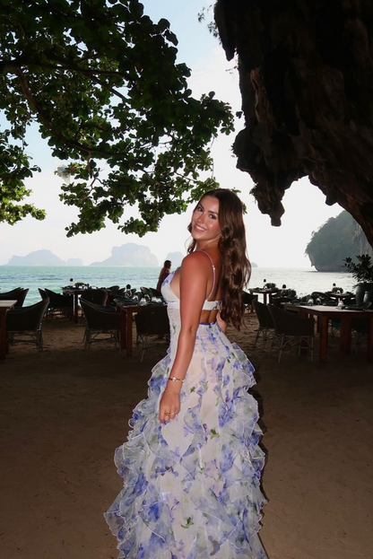 Women's Lace Floral Garden Wedding Maxi Dress