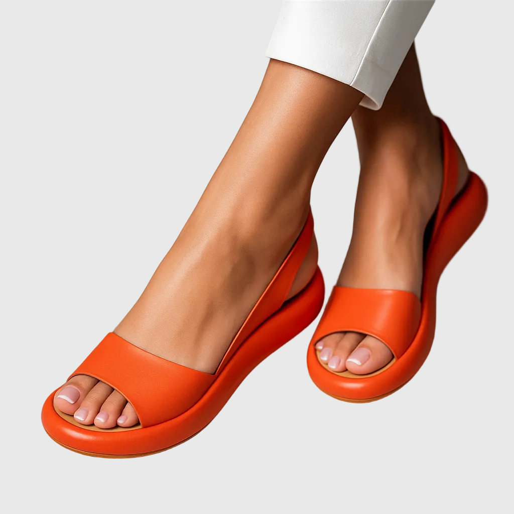 Women's Open Toe Slip-On Flat Sandals