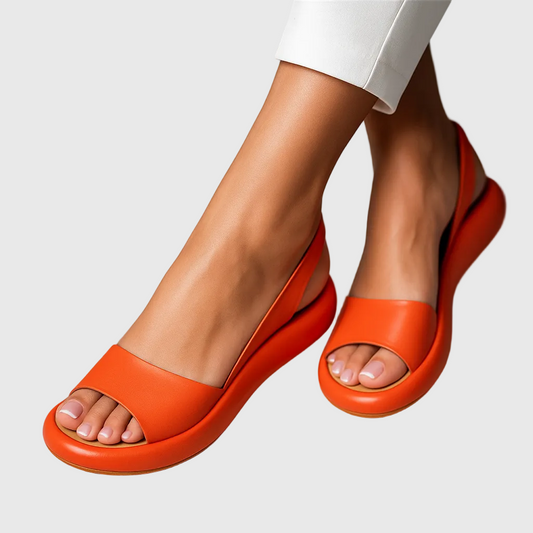Women's Open Toe Slip-On Flat Sandals