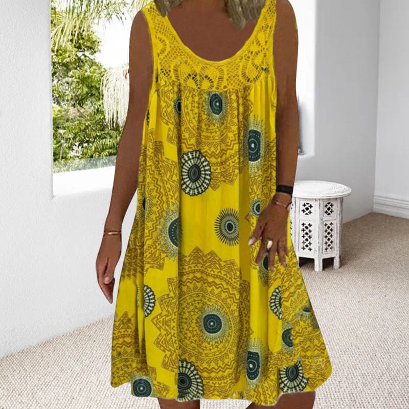 Women's Sleeveless Summer Midi Dress