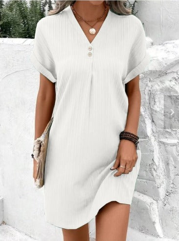 Women's V-Neck Floral Spring Midi Dress