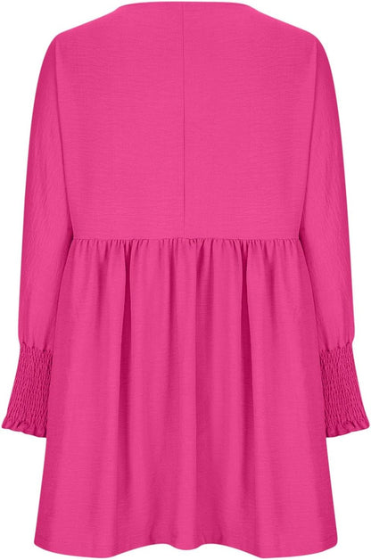 Women's Ruched Summer Day Midi Dress