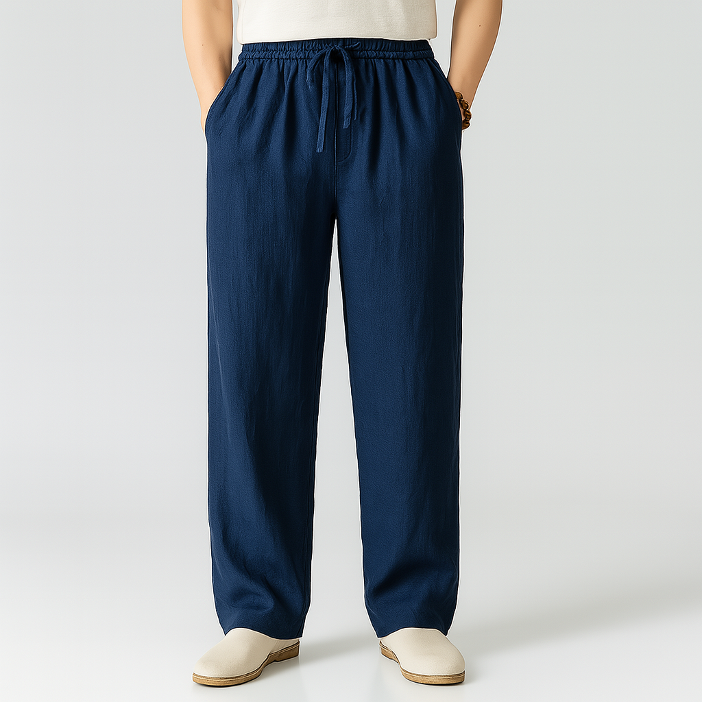 Tavian Linen Drawstring Pants