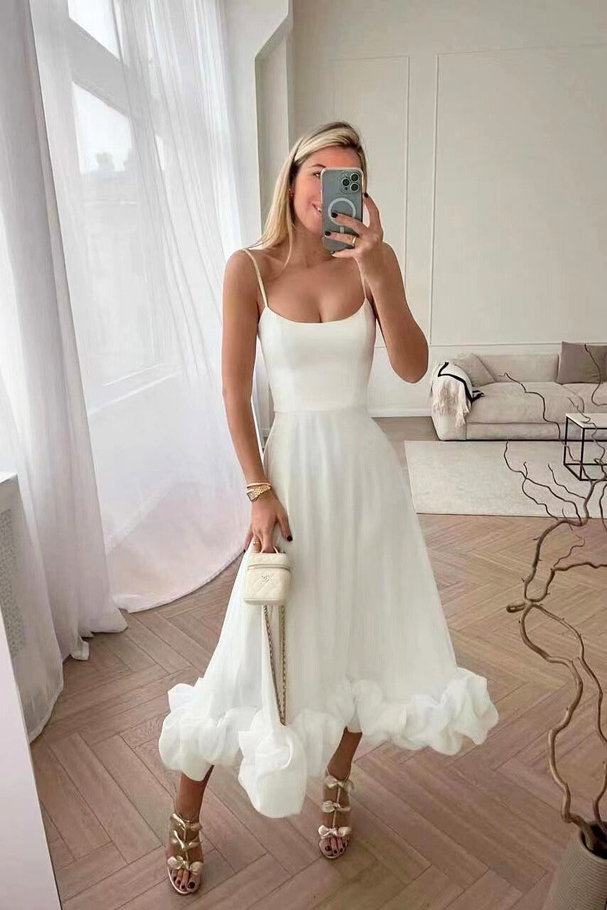 Women's Flowing Wedding Guest Maxi Dress