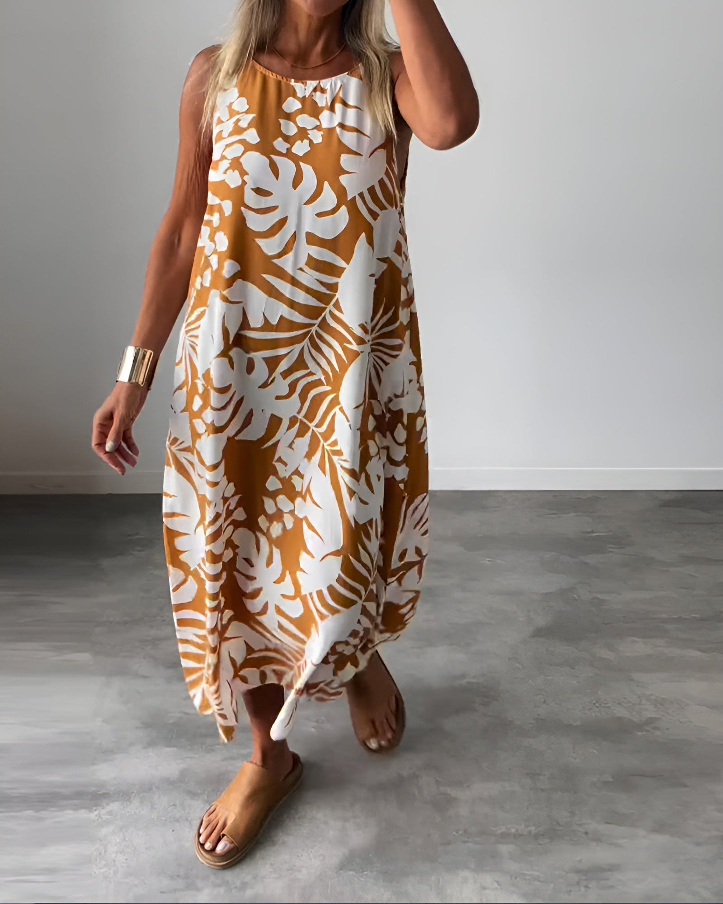 Women's Draped Evening Maxi Dress