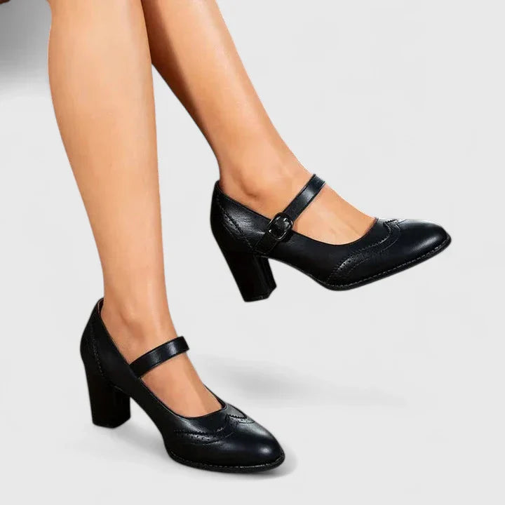Women's Mary Jane Block Heel Shoes