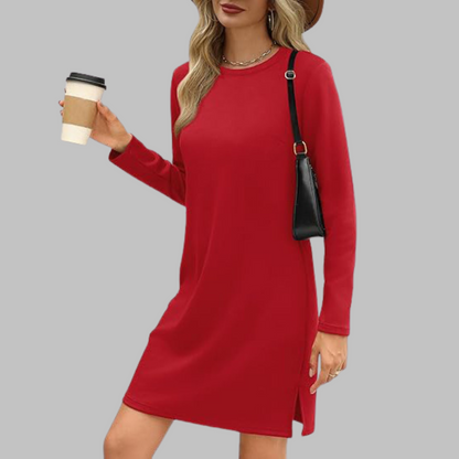 Women's Long Sleeve Everyday Midi Dress