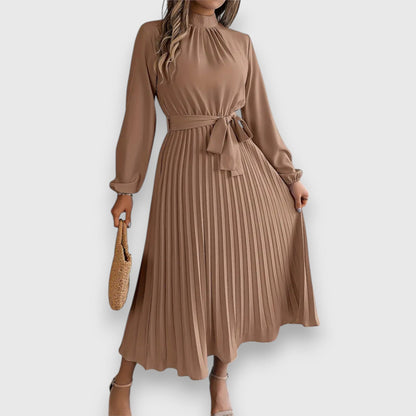 Women's Pleated Wedding Guest Midi Dress