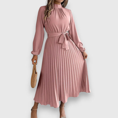 Women's Pleated Wedding Guest Midi Dress