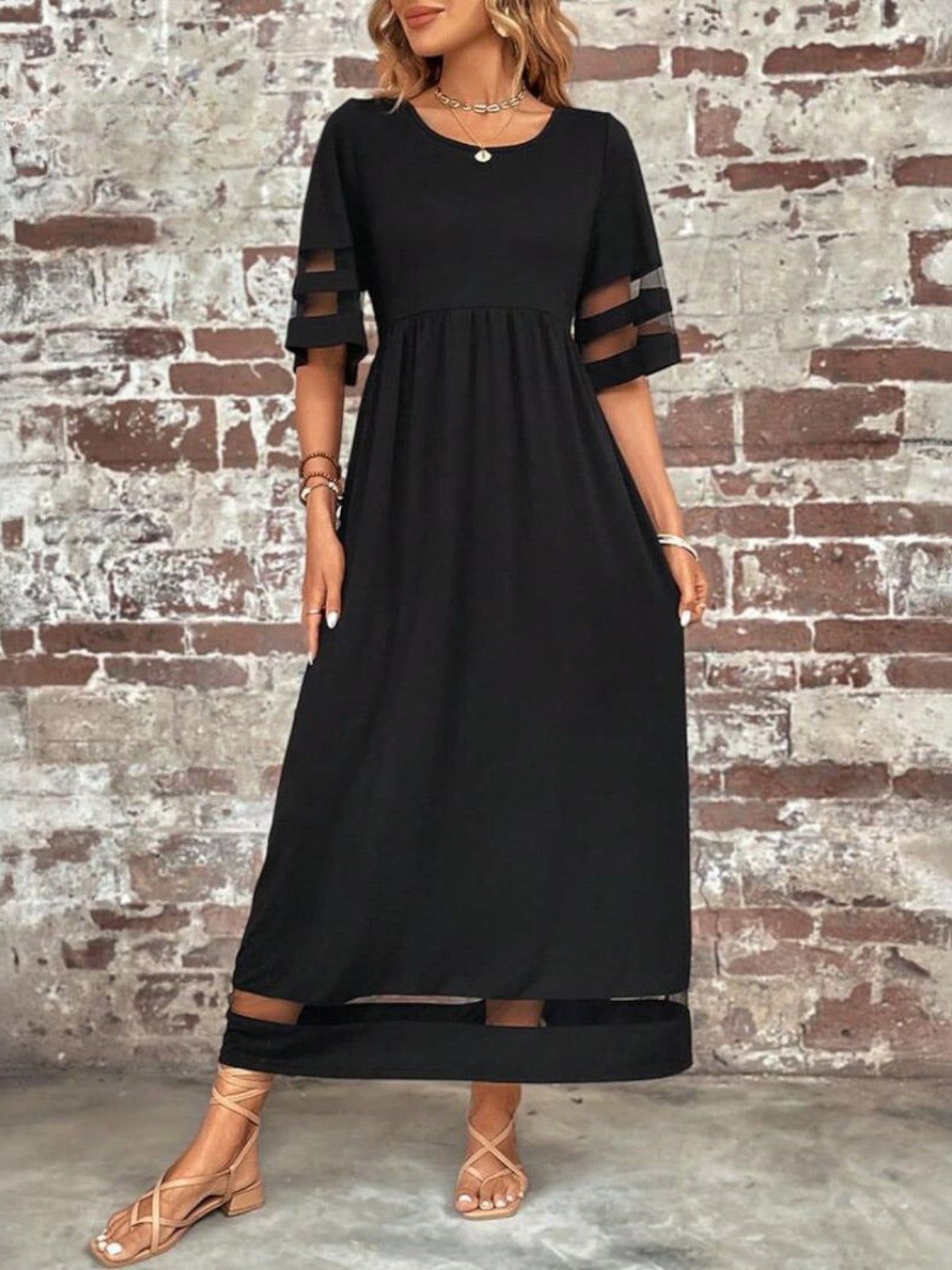 Women's A-Line Day-to-Night Midi Dress