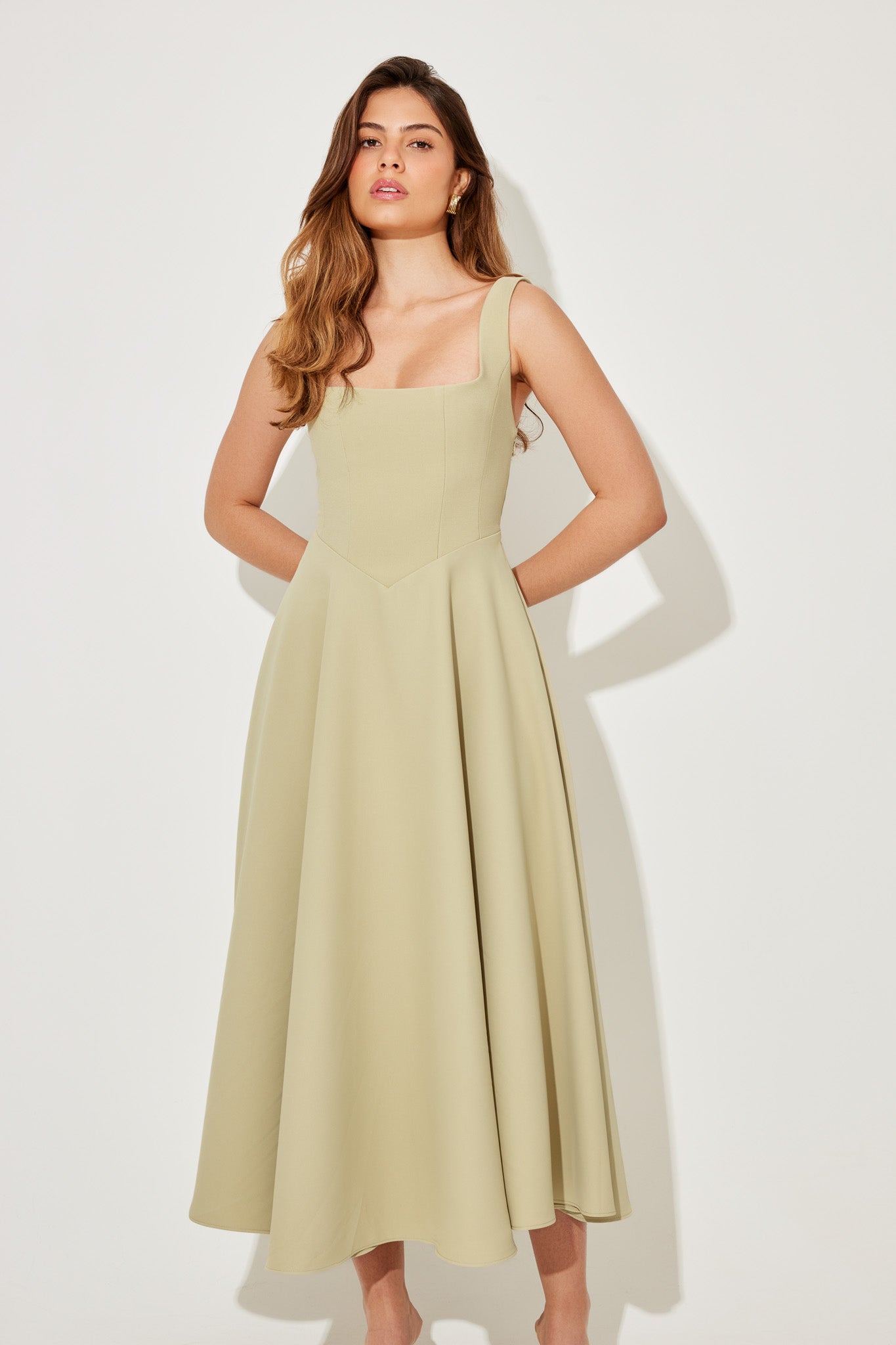 Women's Flowy Event Midi Dress
