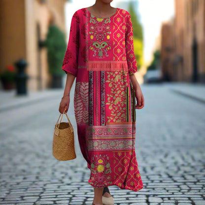 Women's Boho Vacation Maxi Dress