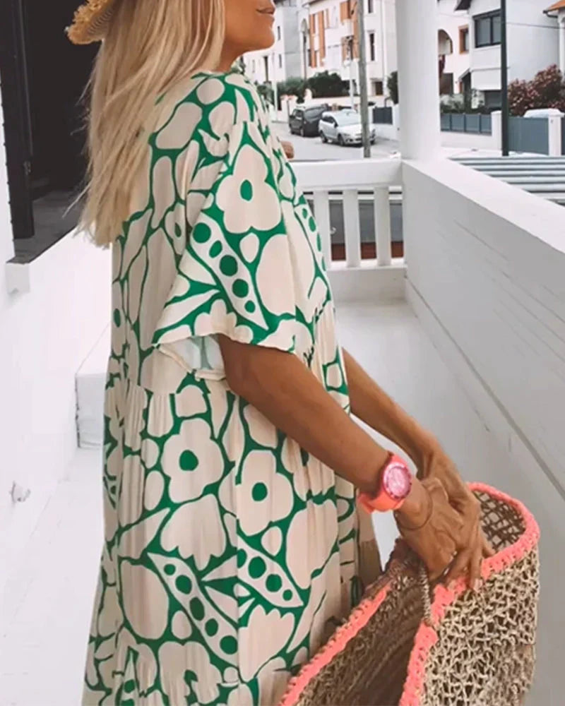 Women's Flowy A-Line Summer Maxi Dress
