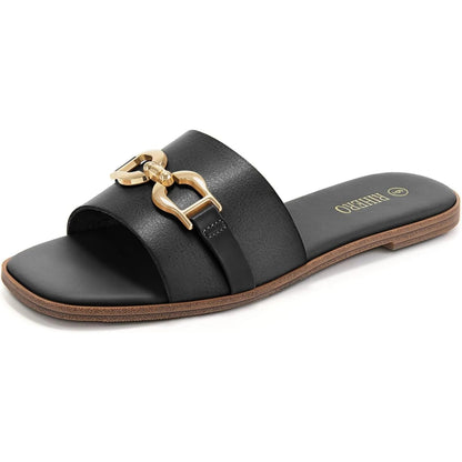 Women's Adjustable Buckle Flat Sandals