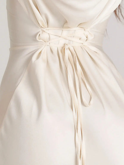 Women's Satin Formal Evening Maxi Dress