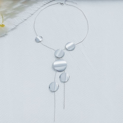 Celestia Non-Tarnish Disc Necklace