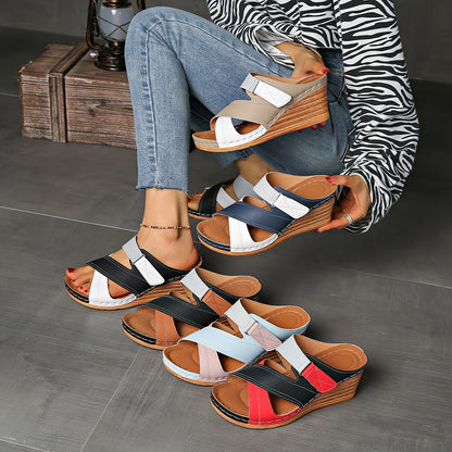 Women's Platform Wedge Slide Sandals