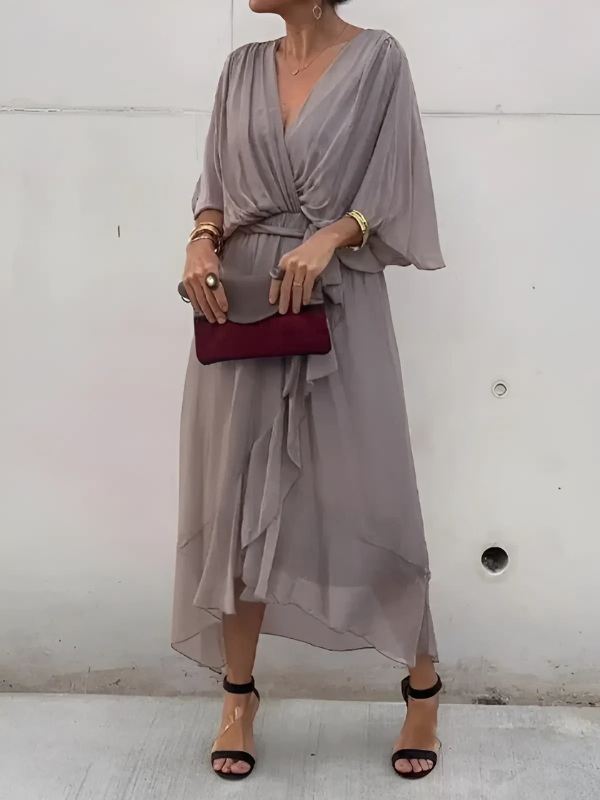Women's Wrap Midi Dress Day to Night