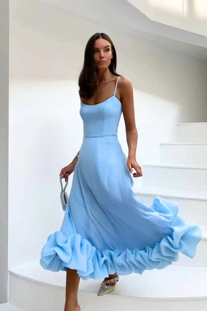 Women's Flowing Wedding Guest Maxi Dress