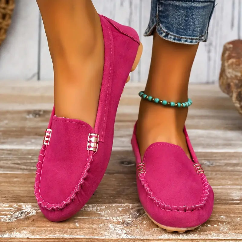 Women's Suede Slip-On Loafers