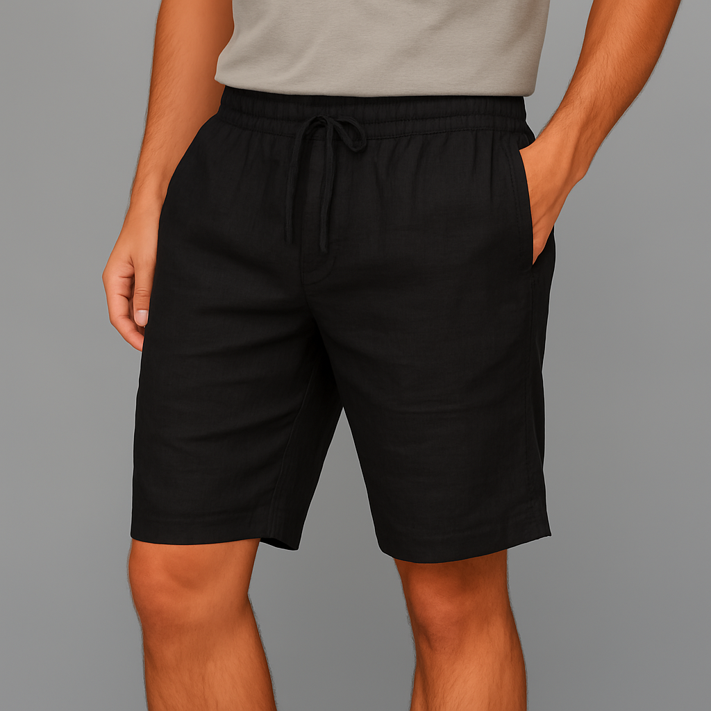 Rivano Linen Drawstring Shorts