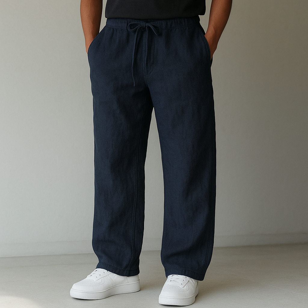 Montari Drawstring Linen Pants