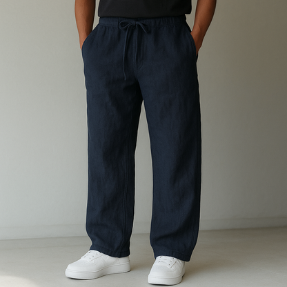Montari Drawstring Linen Pants