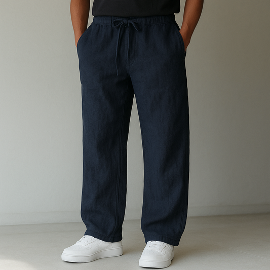 Montari Drawstring Linen Pants