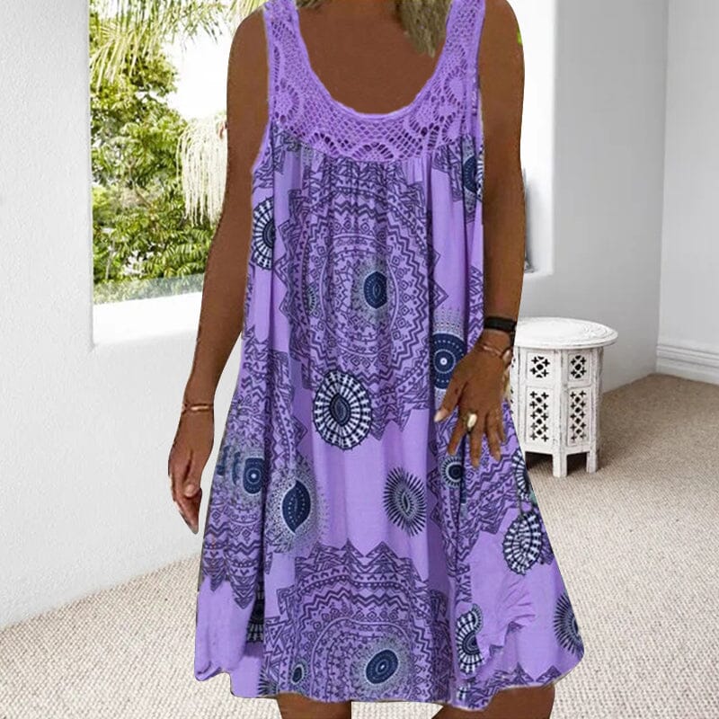 Women's Sleeveless Summer Midi Dress