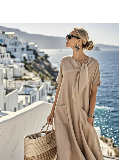 Women's Relaxed Summer Midi Dress