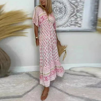 Women's Boho Vacation Maxi Dress