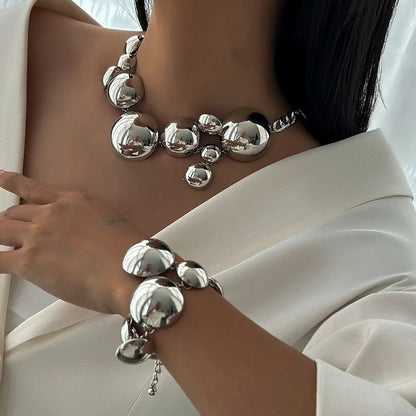 Valora Non-Tarnish Metal Orb Earrings Set