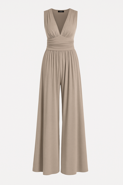 Women's Wide-Leg Casual Day Wear Jumpsuit