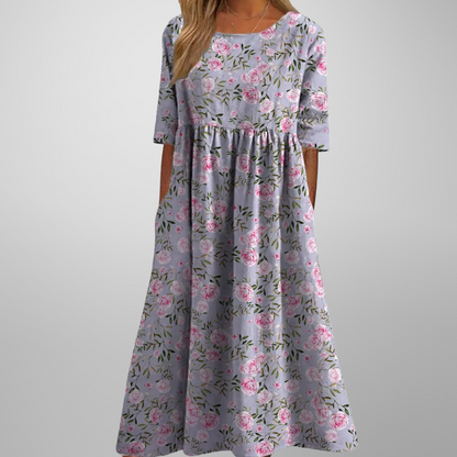 Women's Floral Print Midi Dress