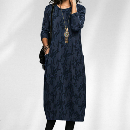 Women's Knit Sweater Midi Dress