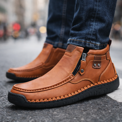 Satino Leather Ankle Boots