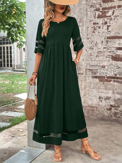 Women's A-Line Day-to-Night Midi Dress