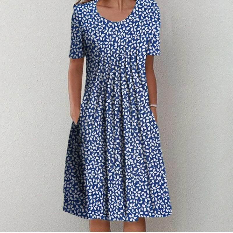 Women's Floral Casual Everyday Midi Dress