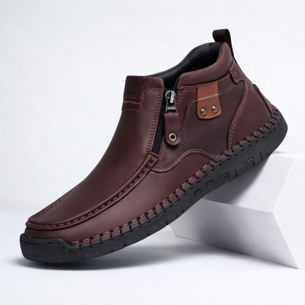 Satino Leather Ankle Boots