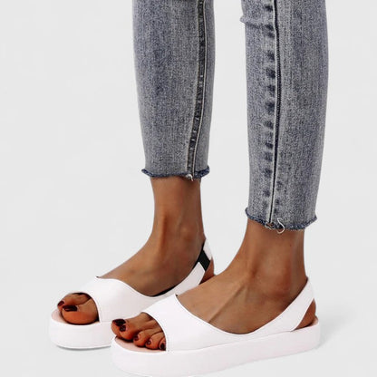 Women's Platform Wedge Slingback Sandals Open Toe