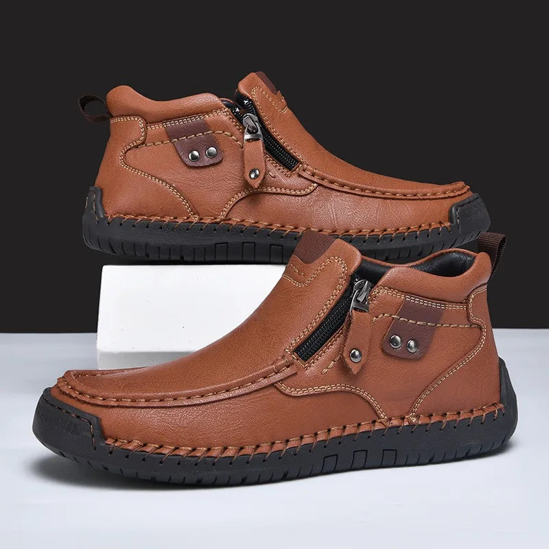 Satino Leather Ankle Boots