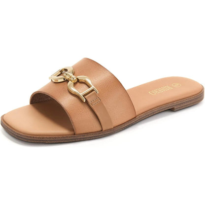 Women's Adjustable Buckle Flat Sandals