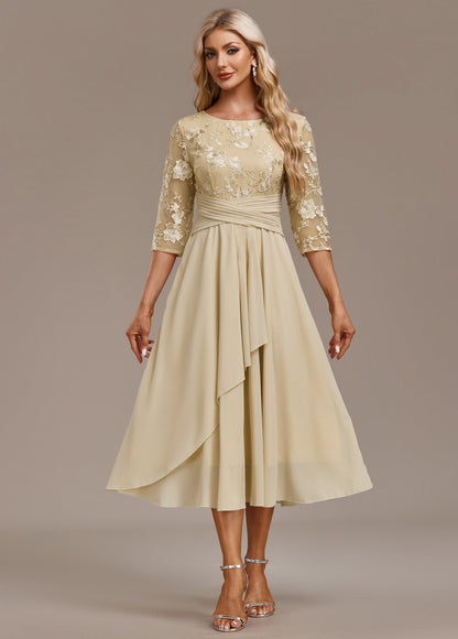 Women's Floral Embroidered Celebration Midi Dress