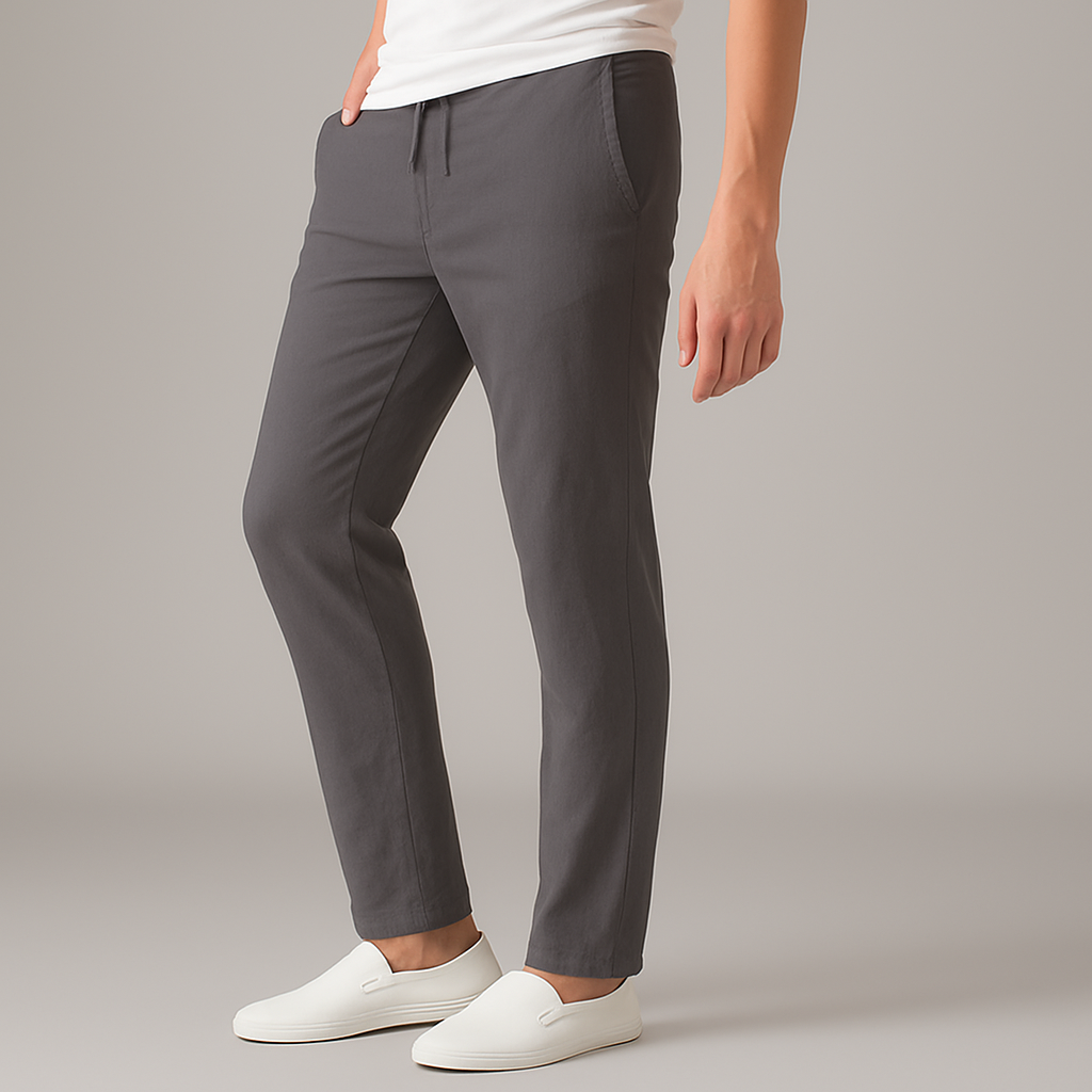 Bastian Drawstring Linen Pants