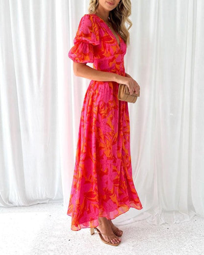 Women's Elegant Flowy Summer Maxi Dress