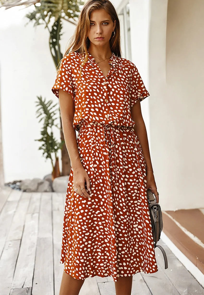 Women's Casual Summer Midi Dress