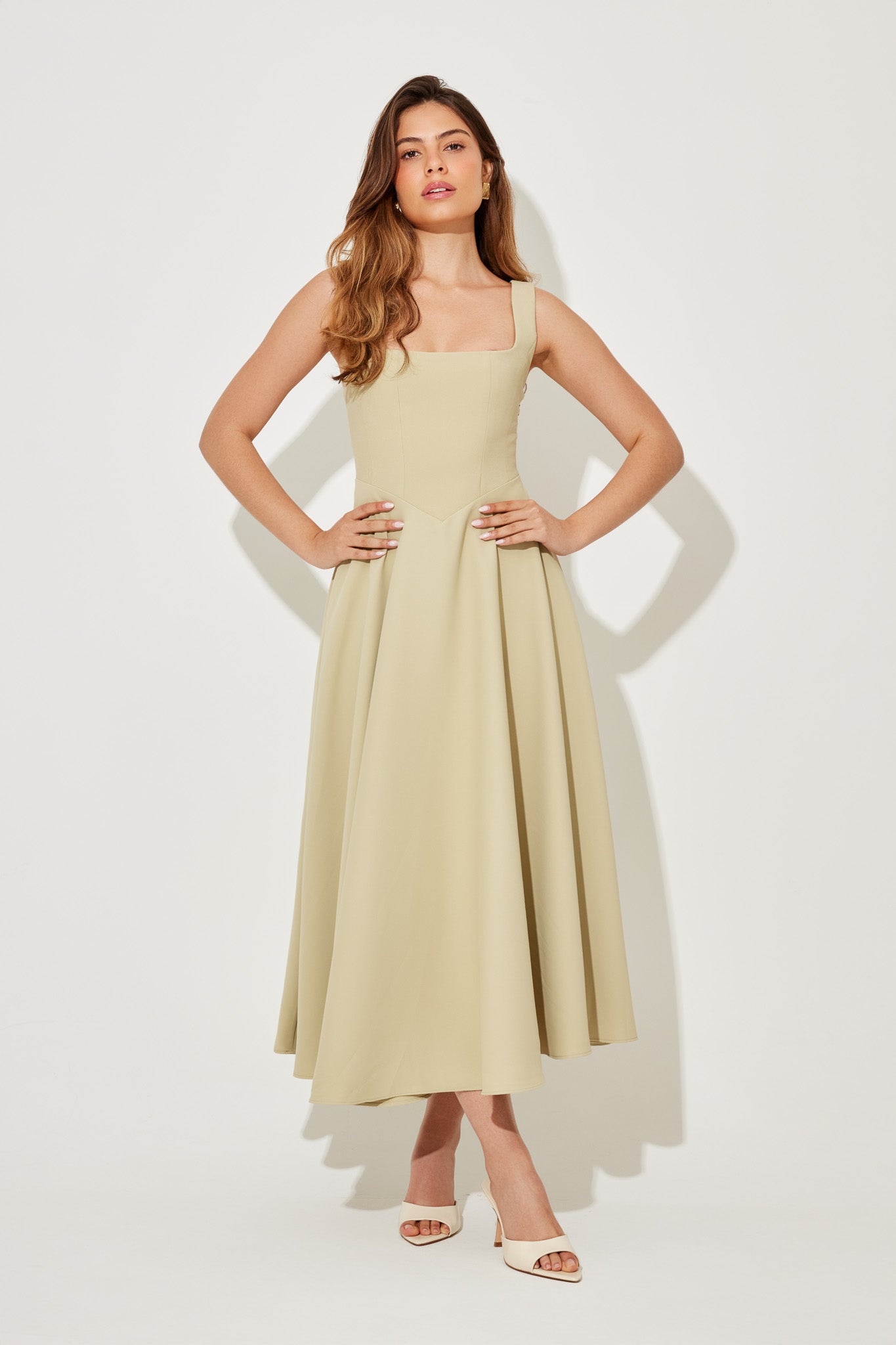 Women's Flowy Event Midi Dress