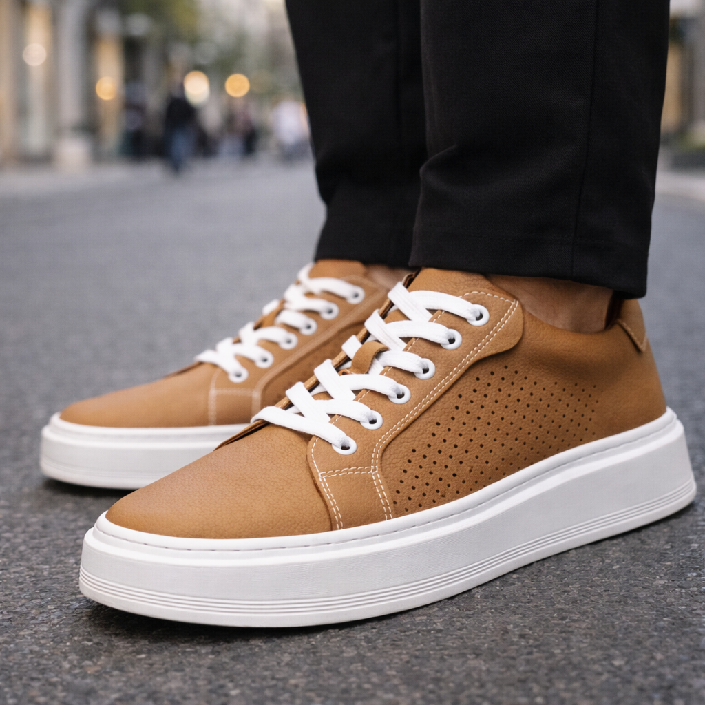 Montari Orthopedic Leather Sneakers