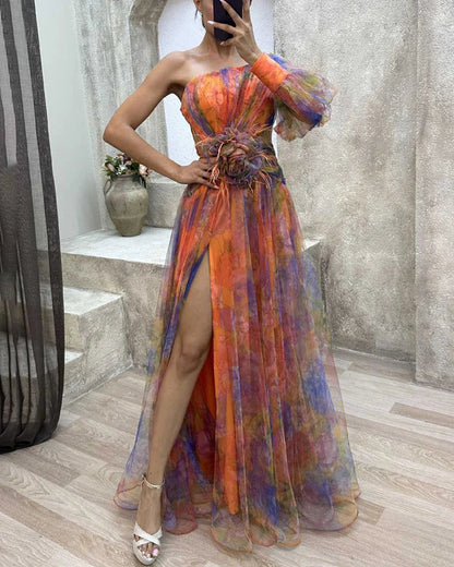 Women's Wrap Wedding Guest Maxi Dress