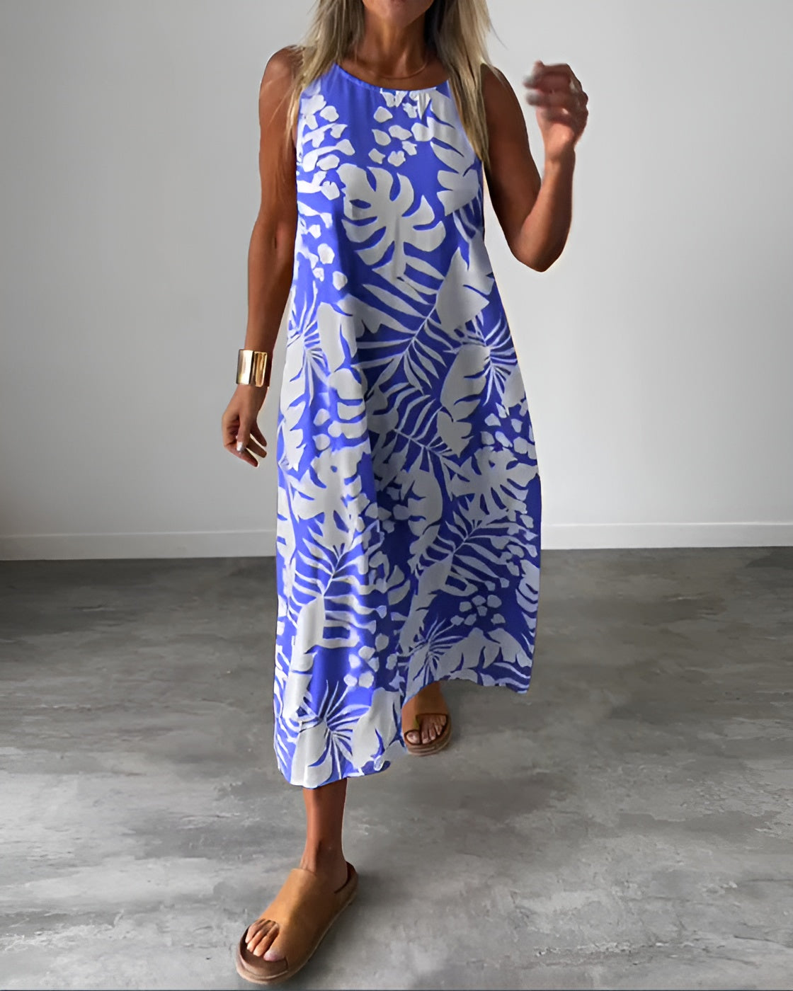Women's Draped Evening Maxi Dress